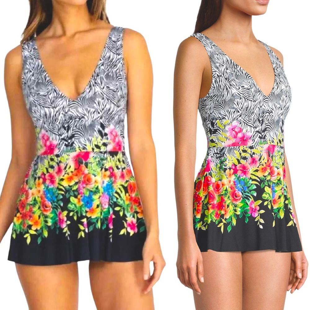 ⚠️SOLD-EB-1/5/23⚠️Johnny Was Rose Skirted One Piece Swimsuit - Picture 16 of 16